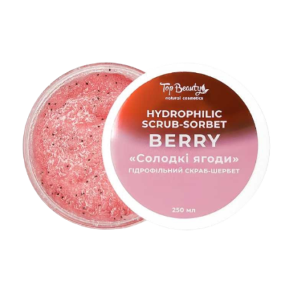 Гідрофільний скраб-щербет для тіла з ароматом ягід Top Beauty Hydrophilic Scrub-sorbet Berry