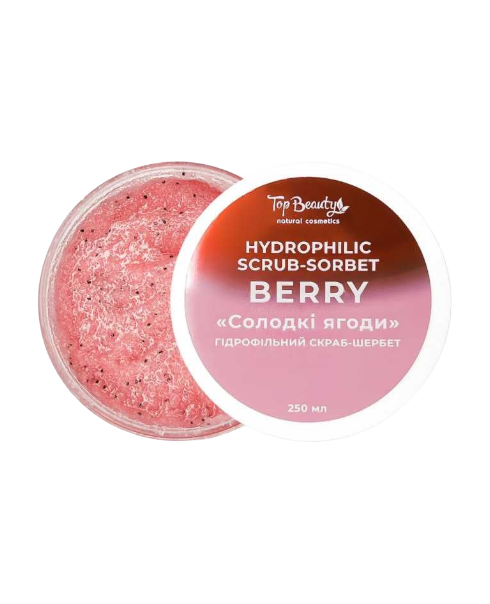 Гідрофільний скраб-щербет для тіла з ароматом ягід Top Beauty Hydrophilic Scrub-sorbet Berry