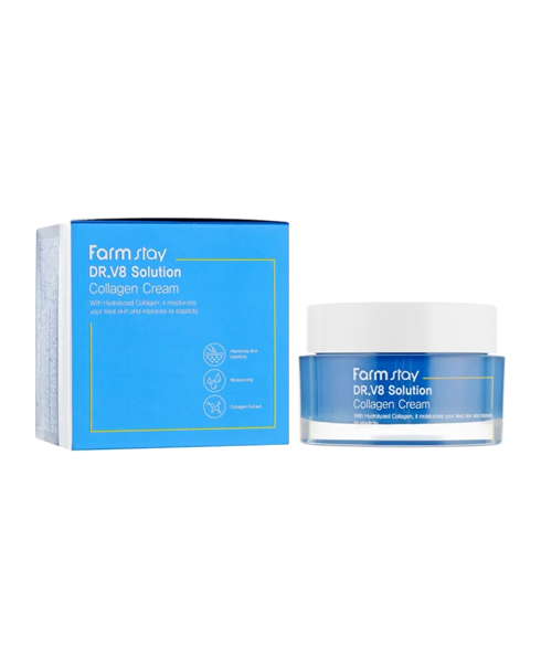 Крем для обличчя з колагеном Farm Stay Dr.V8 Solution Collagen Cream