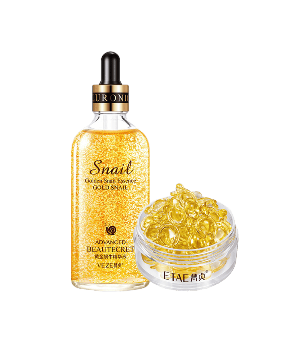 Сироватка з муцином равлика + капсули для шкіри навколо очей