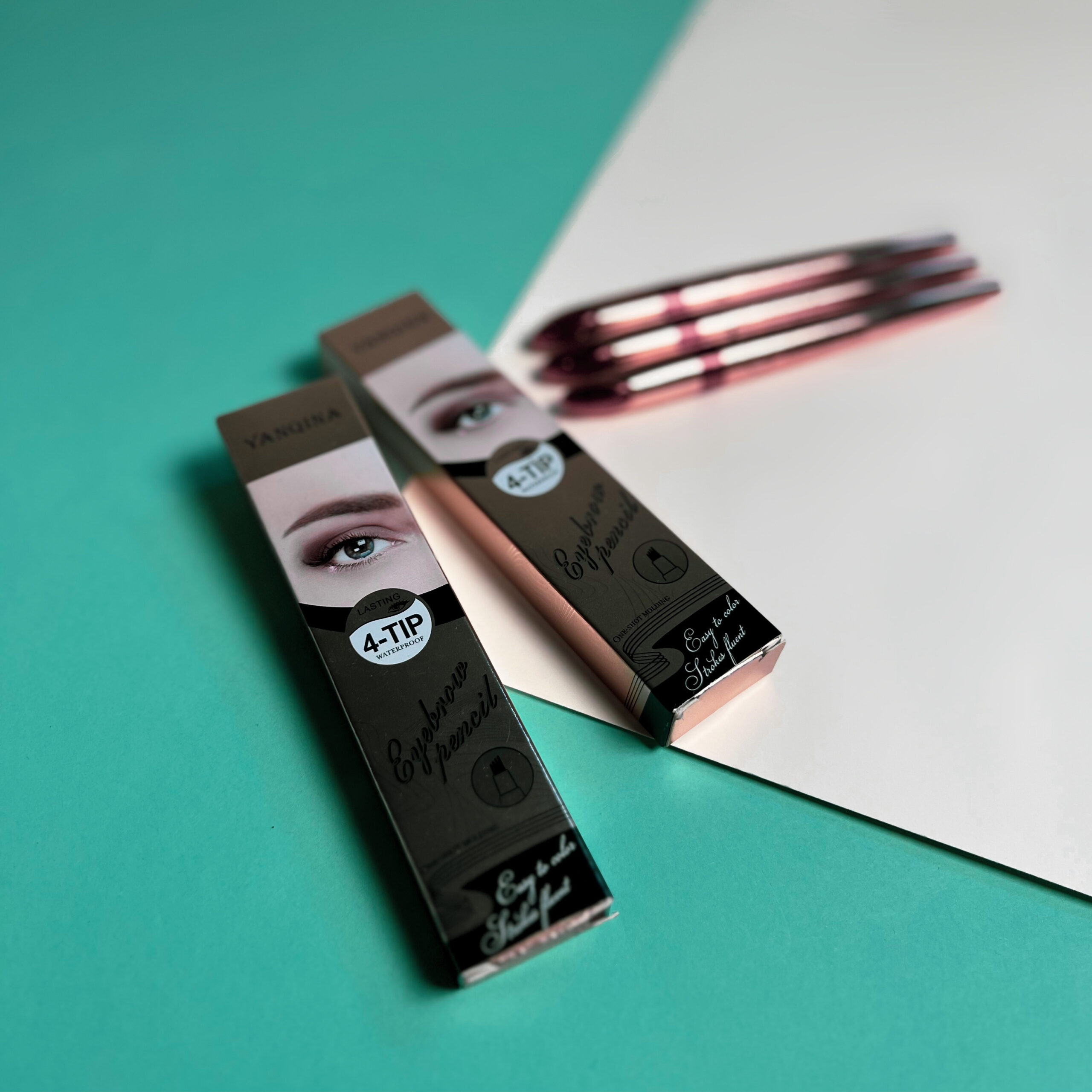Маркер для брів YANQINA 4-Tip Eyebrow Pencil