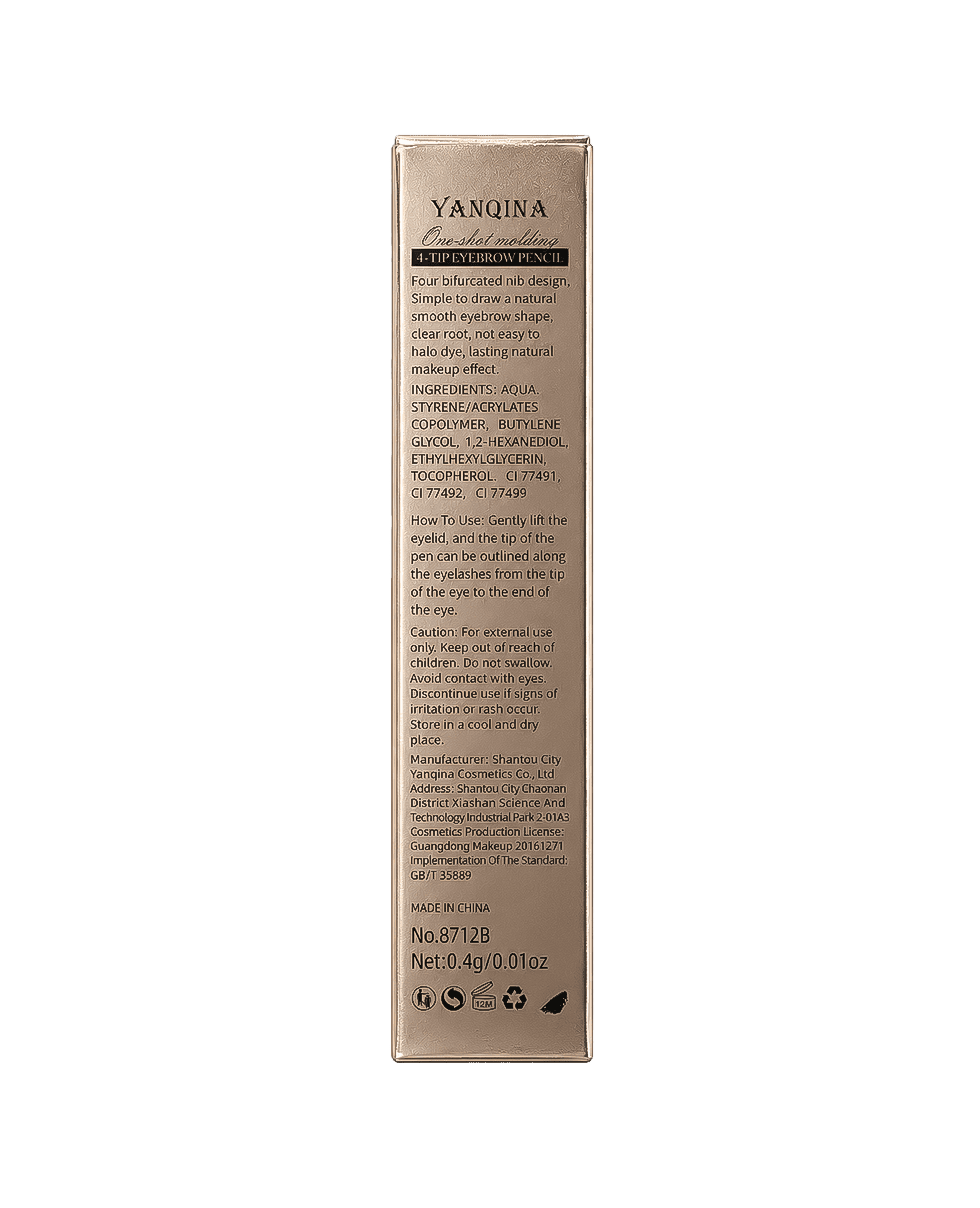 Маркер для бровей YANQINA 4-Tip Eyebrow Pencil
