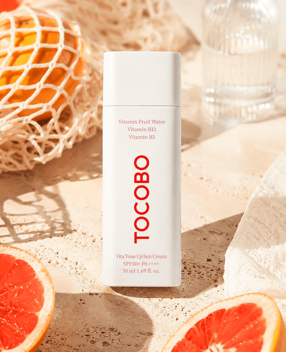 Солнцезащитный крем с эффектом коррекции тона Tocobo Vita Tone Up Sun Cream SPF50+ PA++++