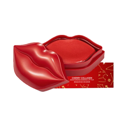 Патчі для губ з екстрактом вишні і колагеном Bioaqua Cherry Collagen Moisturizing Essence Lip Film