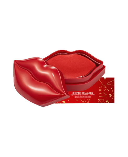 Патчі для губ з екстрактом вишні і колагеном Bioaqua Cherry Collagen Moisturizing Essence Lip Film
