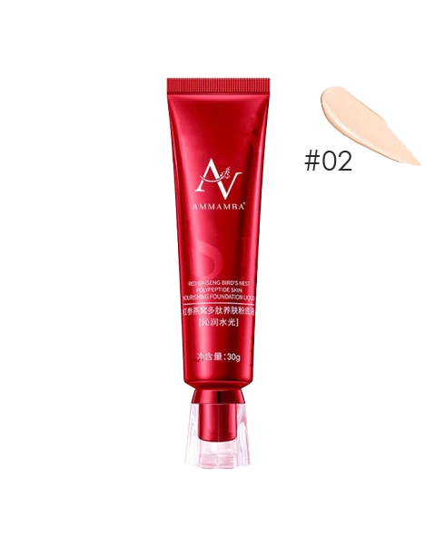 Тональний крем Ammamba Red Ginseng Bird`s Nest Skin Beautifying Foundation Liquid