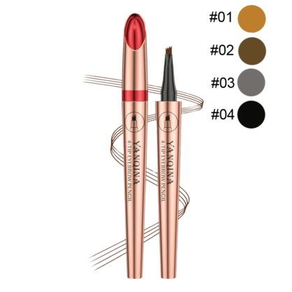 Маркер для брів YANQINA 4-Tip Eyebrow Pencil