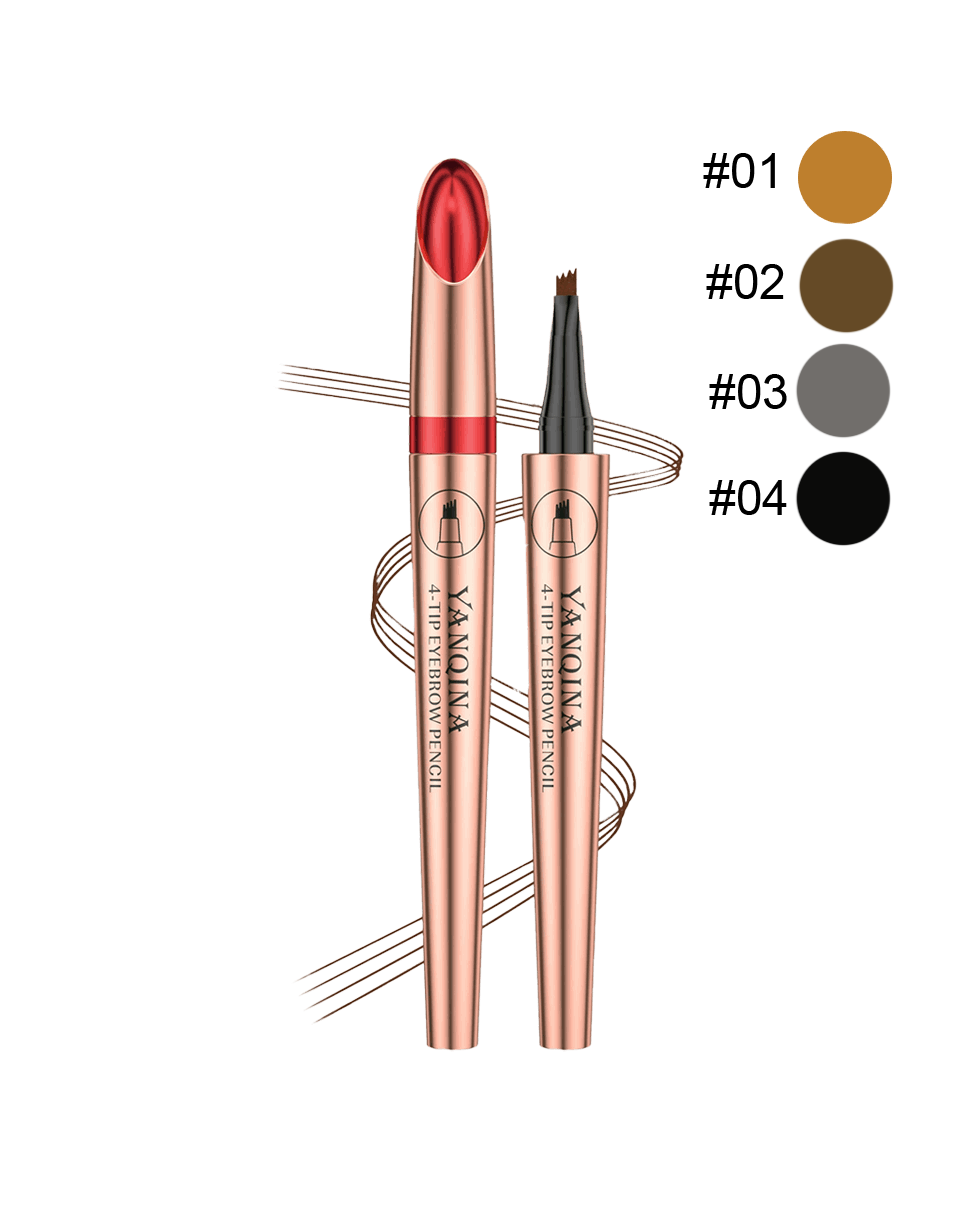 Маркер для брів YANQINA 4-Tip Eyebrow Pencil