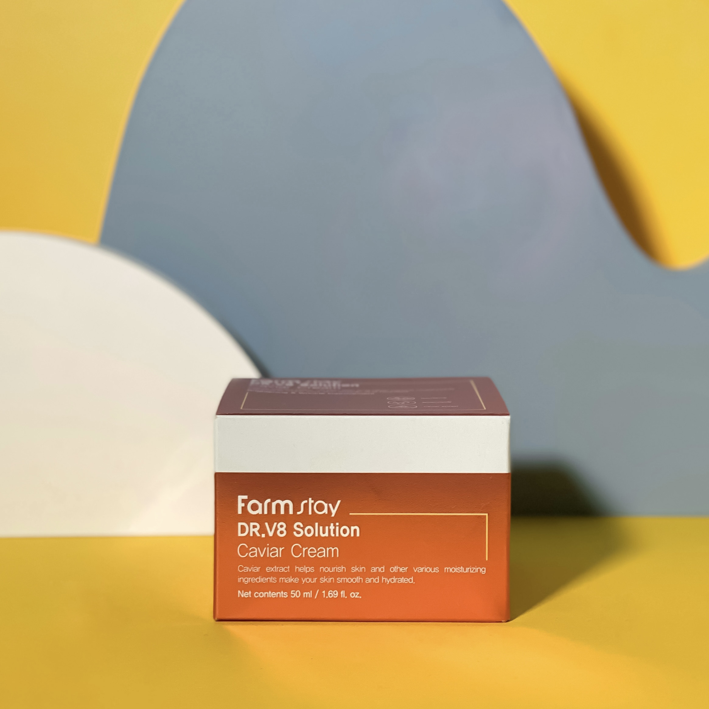 Крем для обличчя з екстрактом кав’яру Farm Stay DR.V8 Solution Caviar Cream