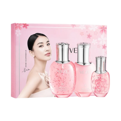 Подарунковий набір з екстрактом сакури та поліпептидними протеїнами Veze Sakura Polypeptide Protein Skin Care Set