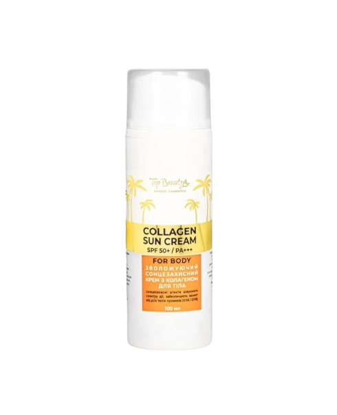Солнцезащитный крем для тела с коллагеном Top Beauty Collagen Sun Cream SPF 50+ PA+++