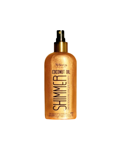 Кокосова олія для засмаги з шимером Top Beauty Shimmer Coconut Oil