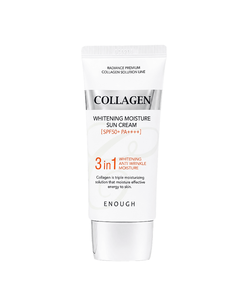 Сонцезахисний крем для обличчя з морським колагеном Enough Collagen Whitening Moisture Sun Cream SPF50+ PA++++