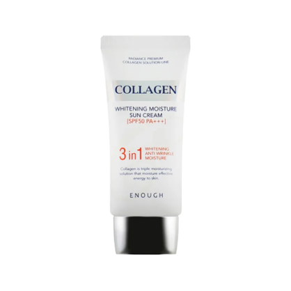 Сонцезахисний крем для обличчя з морським колагеном Enough Collagen Whitening Moisture Sun Cream SPF50+ PA++++