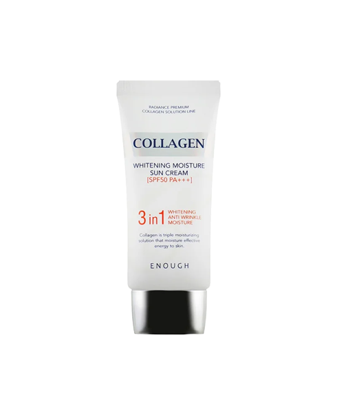 Сонцезахисний крем для обличчя з морським колагеном Enough Collagen Whitening Moisture Sun Cream SPF50+ PA++++