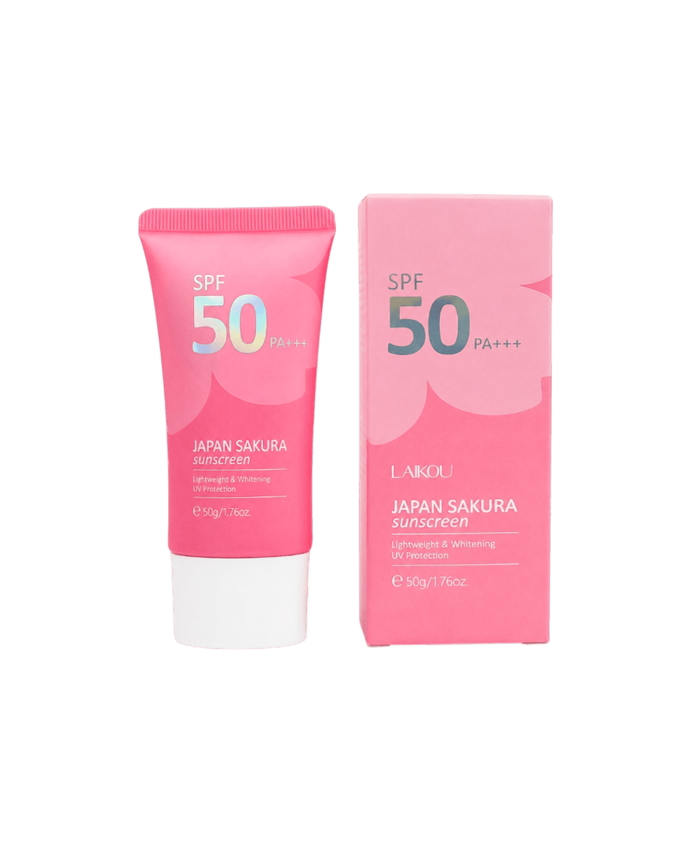 Сонцезахисний крем з екстрактом японської сакури LAIKOU Japan Sakura Sunscreen SPF50