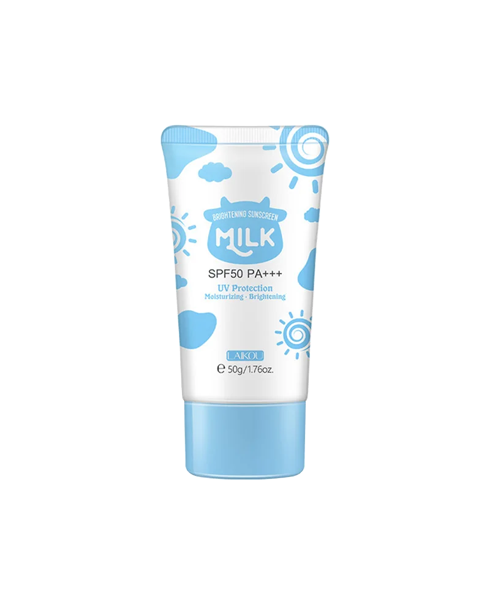 Солнцезащитный крем с протеинами молока LAIKOU Milk Brightening Sunscreen SPF50 PA +++