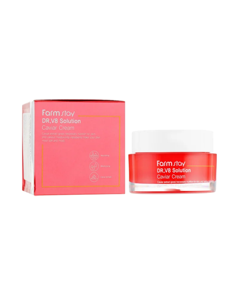 Крем для обличчя з екстрактом кав’яру Farm Stay DR.V8 Solution Caviar Cream