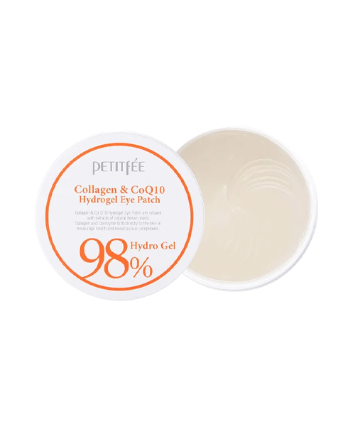 Гідрогелеві патчі з колагеном та коензимом Petitfee Collagen & CoQ98 Hydrogel Eye Patch