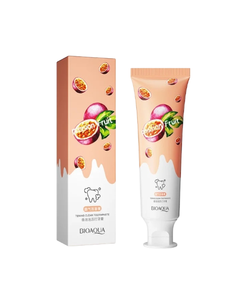 Зубна паста зі смаком маракуйї Bioaqua Passion Fruit Bubble Soda Toothpaste (для глибокого очищення)