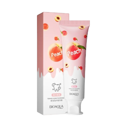 Зубная паста со вкусом персика Bioaqua Peach Bubble Gum Toothpaste (уход за деснами)