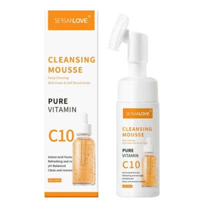 Пенка для умывания с витамином С и насадкой-щеткой SERSAN LOVE Cleansing Mousse Pure Vitamin C10