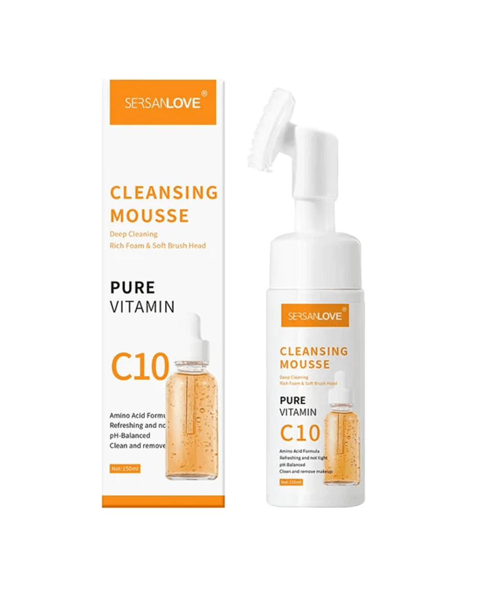 Пенка для умывания с витамином С и насадкой-щеткой SERSAN LOVE Cleansing Mousse Pure Vitamin C10