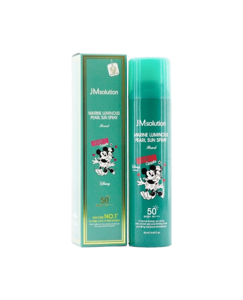 Солнцезащитный спрей с экстрактом жемчуга JMsolution Marine Luminous Pearl Sun Spray X Disney Couple Favorite SPF50+ PA+++