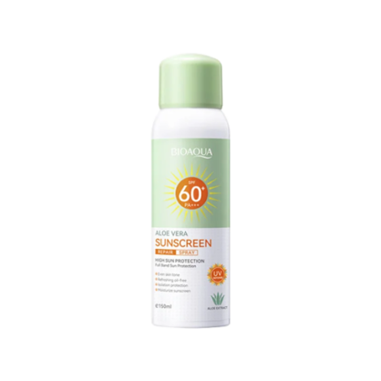 Сонцезахисний спрей з екстрактом алое вера Bioaqua Aloe Vera Sunscreen Repair Spray SPF60+ PA+++