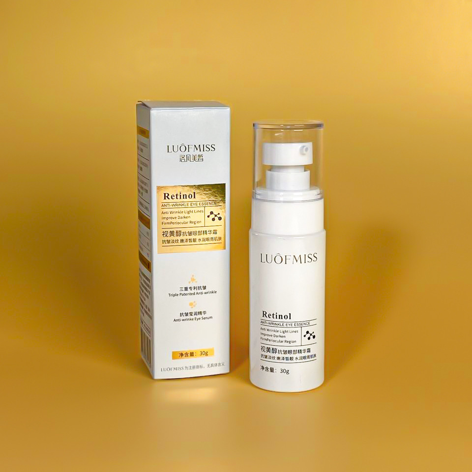 Кремовая сыворотка вокруг глаз с ретинолом от морщин Luofmiss Retinol Anti-Wrinkle Eye Essence