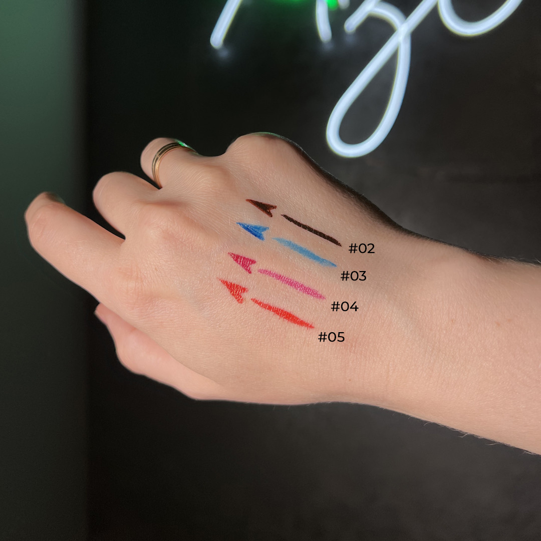 Підводка-штамп кольорова QIC Double Headed Seal Eyeliner Pencil (4 кольори)