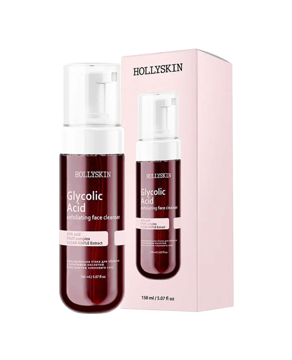 Отшелушивающая пенка с гликолевой кислотой HOLLYSKIN Glycolic Acid Exfoliating Face Cleanser