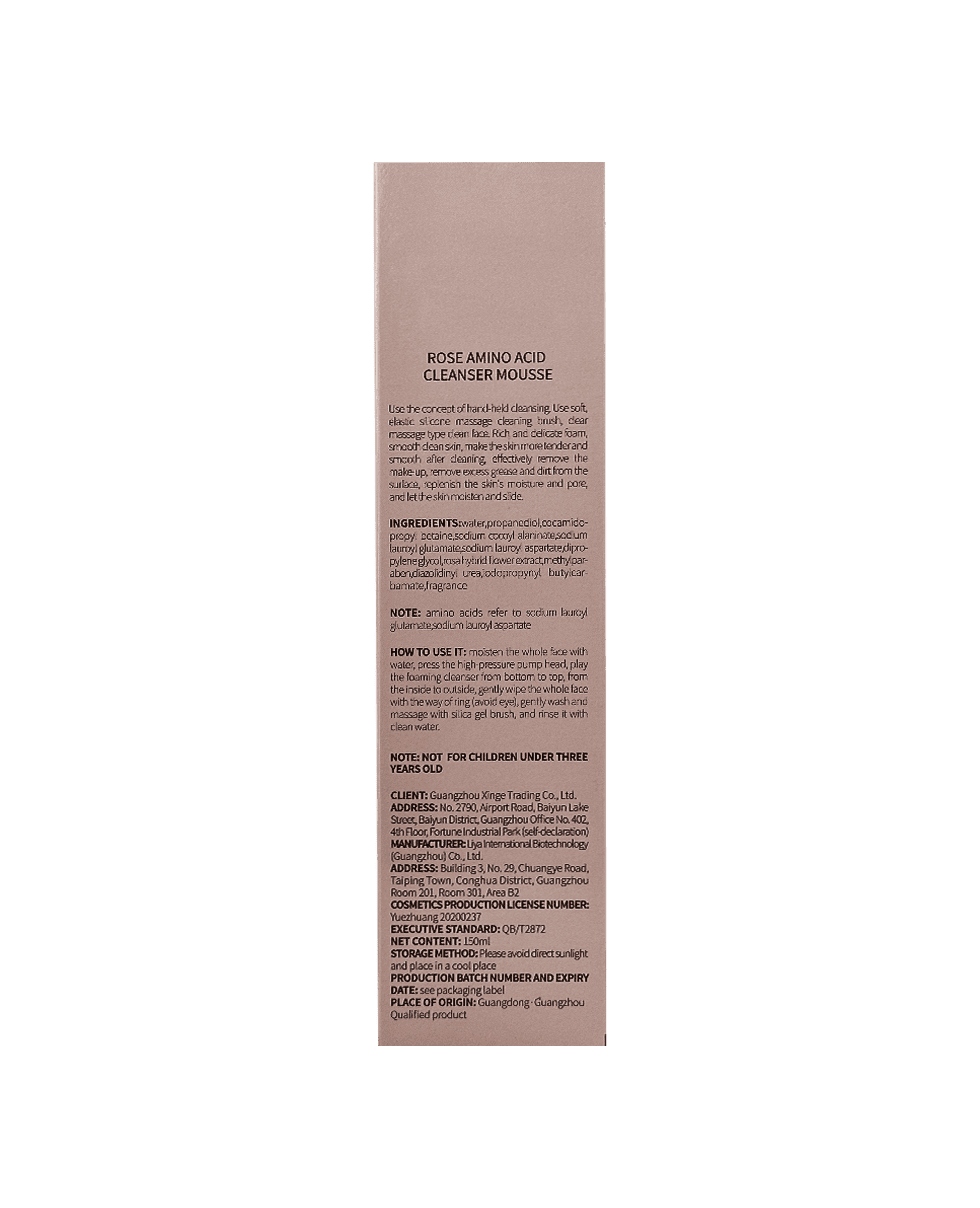 Пенка для умывания с розой SERSAN LOVE Rose Amino Acid Cleanser Mousse