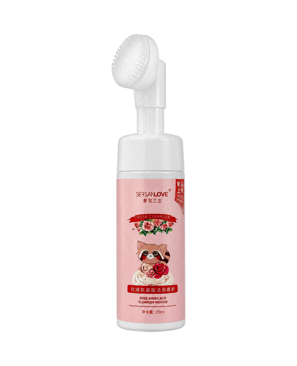 Пенка для умывания с розой SERSAN LOVE Rose Amino Acid Cleanser Mousse