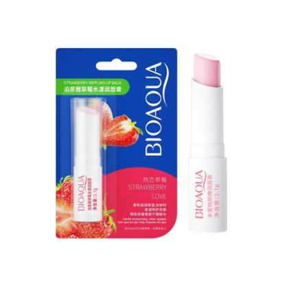 Бальзам для губ з полуницею Bioaqua Strawberry Rippling Lip Balm