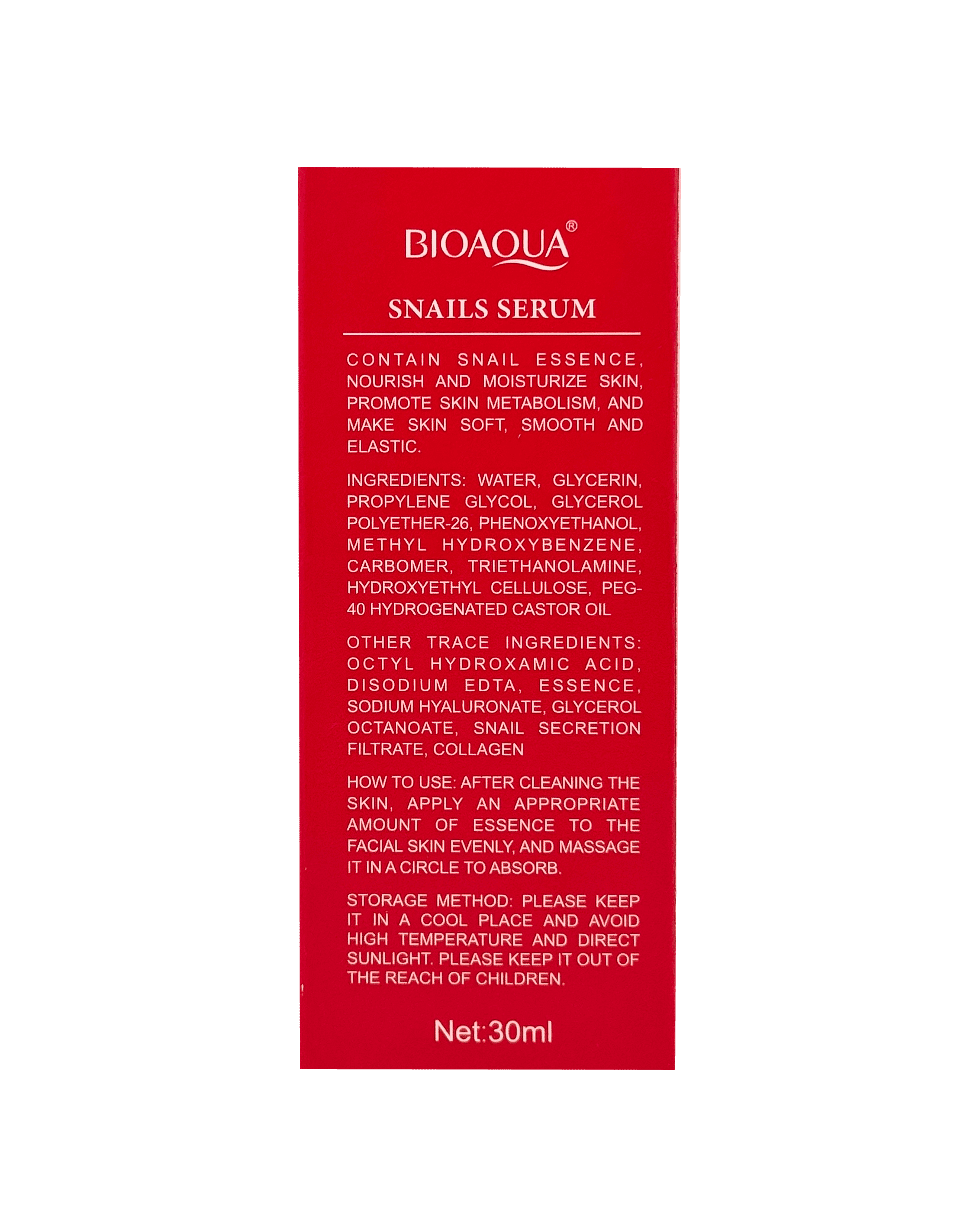 Сироватка з муцином равлика Bioaqua Snails Serum