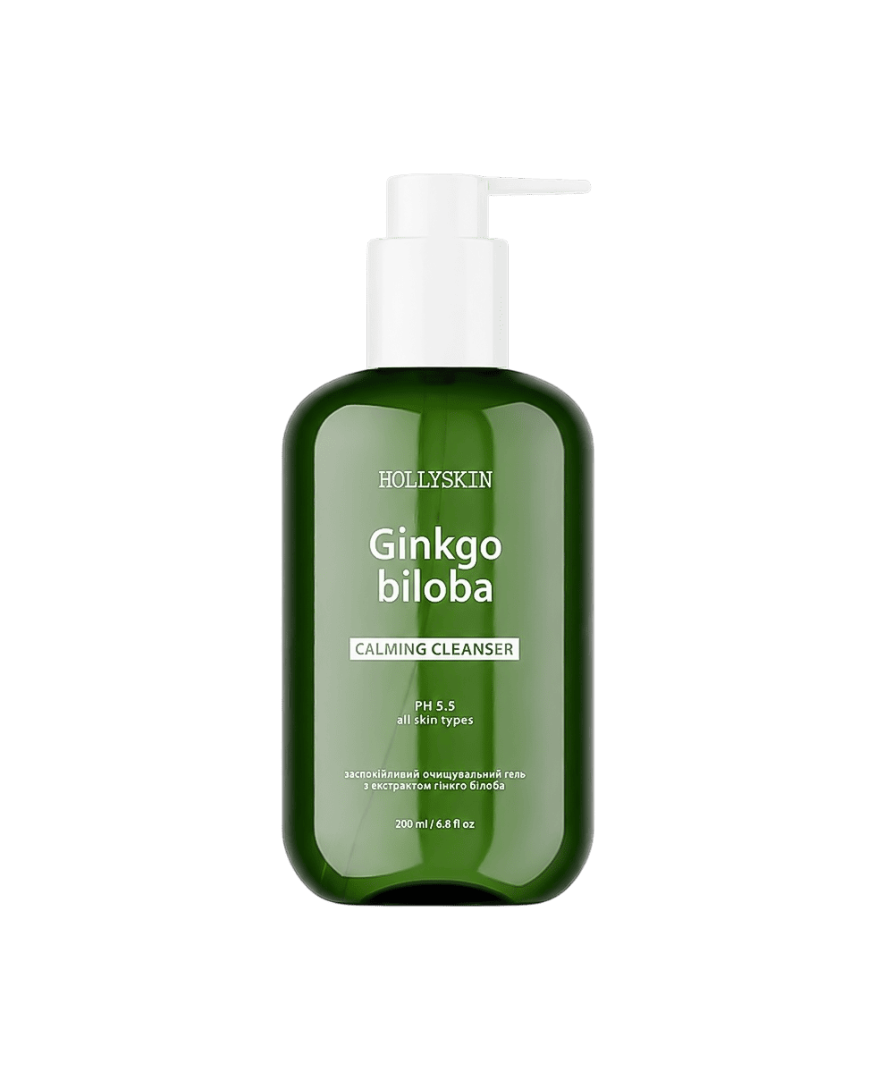 Заспокійливий гель для вмивання з екстрактом гінкго білоба HOLLYSKIN Ginkgo Biloba Calming Cleanser
