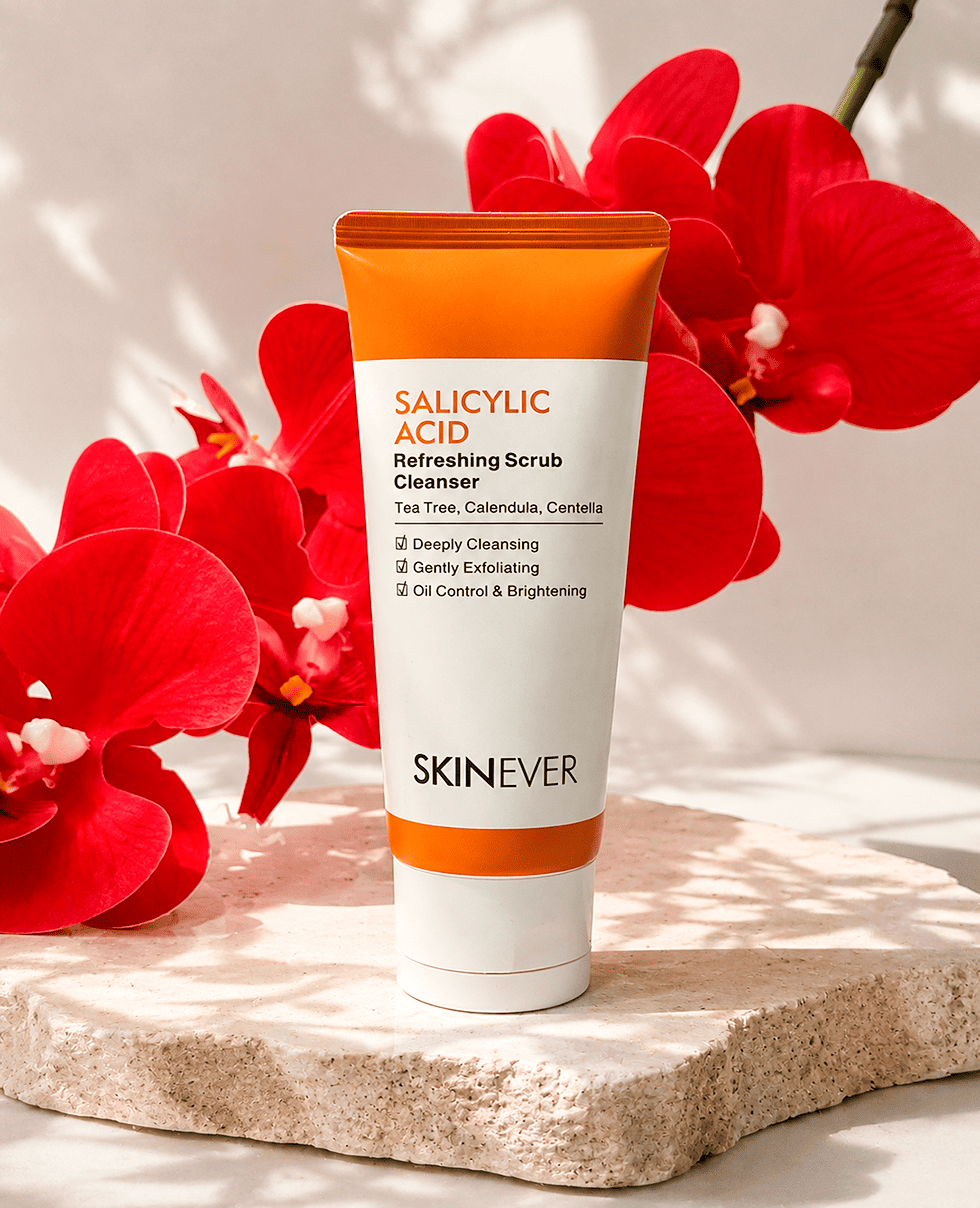 Пінка для вмивання із саліциловою кислотою  SKINEVER Salicylic Acid Refreshing Scrub Cleanser
