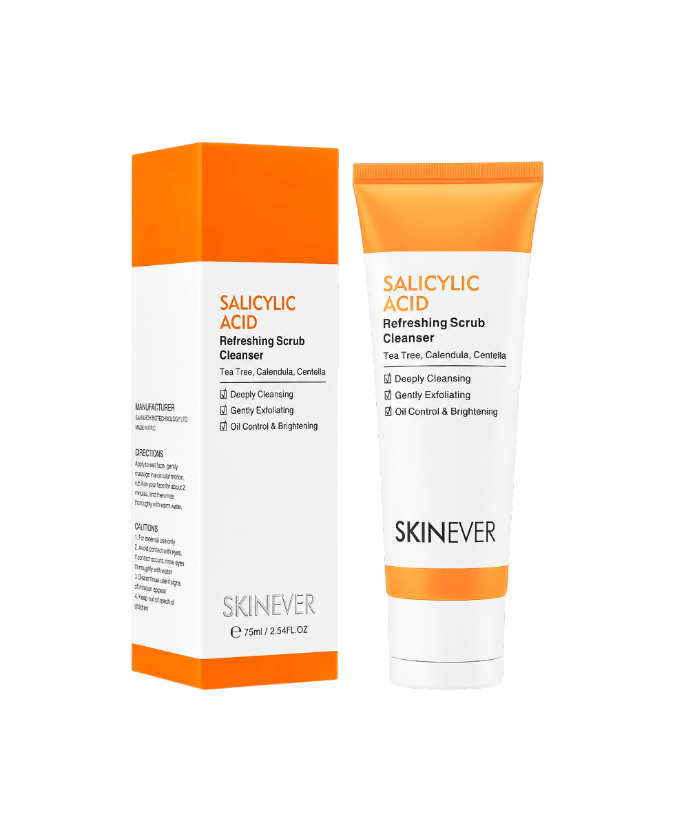 Пінка для вмивання із саліциловою кислотою  SKINEVER Salicylic Acid Refreshing Scrub Cleanser