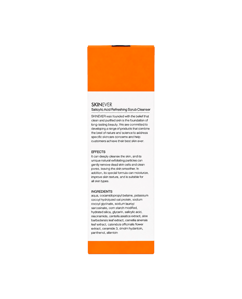 Пінка для вмивання із саліциловою кислотою  SKINEVER Salicylic Acid Refreshing Scrub Cleanser