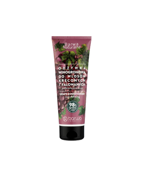 Кондиционер для вьющихся волос с ароматом винограда Barwa Cosmetics Grape Conditioner Curl Defining