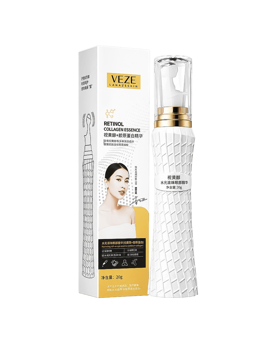 Кремова сироватка-ролер навколо очей з ретинолом і колагеном Veze Retinol Collagen Essence
