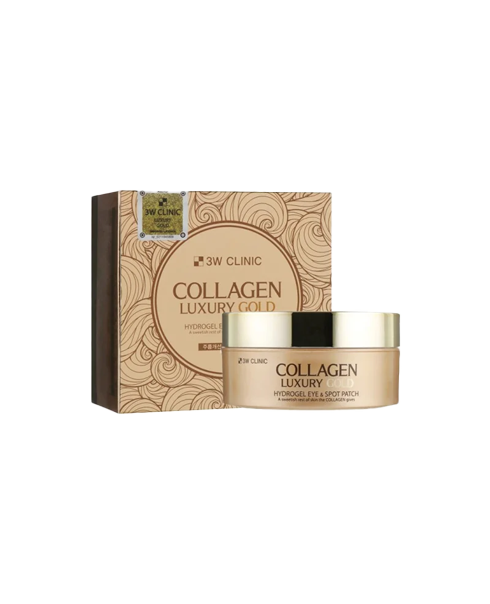 Гидрогелевые патчи с коллагеном и золотом 3W Clinic Collagen Luxury Gold Hydrogel Eye & Spot Patch