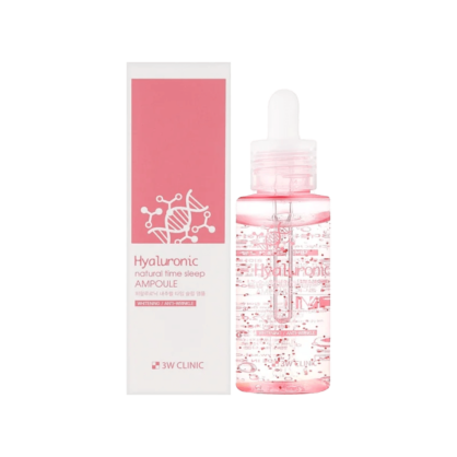 Нічна сироватка з гіалуроновою кислотою 3W Clinic Hyaluronic Natural Time Sleep Ampoule