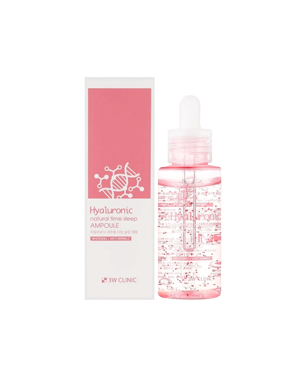 Нічна сироватка з гіалуроновою кислотою 3W Clinic Hyaluronic Natural Time Sleep Ampoule