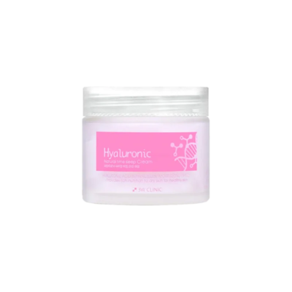 Ночной крем с гиалуроновой кислотой 3W Clinic Hyaluronic Natural Time Sleep Cream