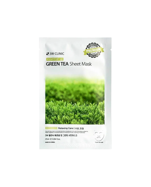 Тканинна маска із зеленим чаєм 3W Clinic Green Tea Sheet Mask