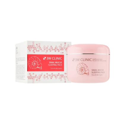 Нічна маска з муцином равлика 3W Clinic Snail Mucus Sleeping Pack