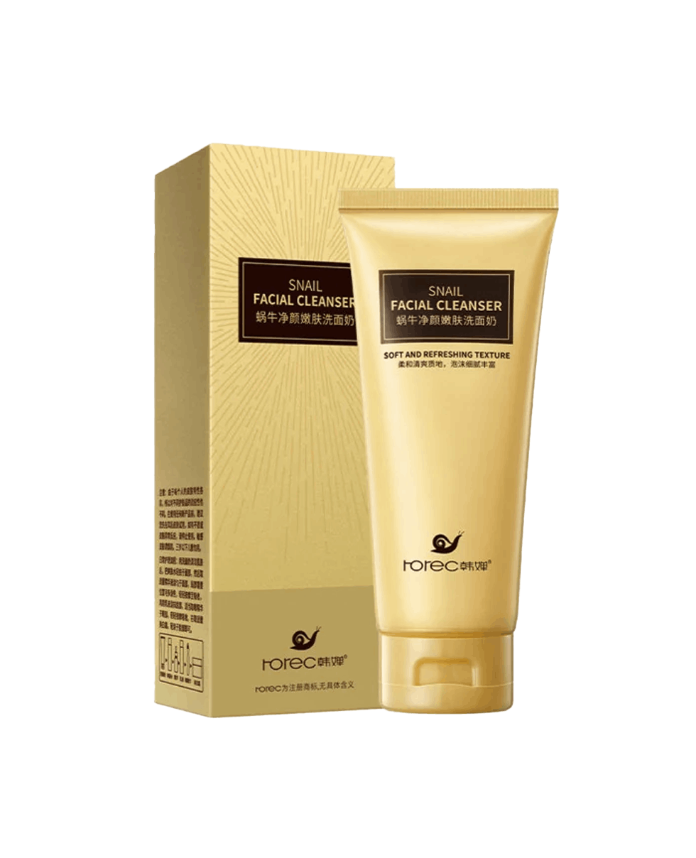 Пінка для вмивання з муцином равлика Rorec Snail Facial Cleanser