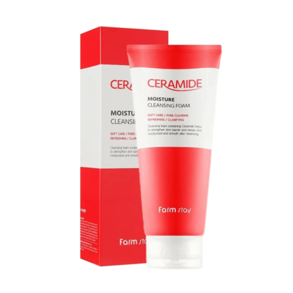 Пенка для умывания с керамидами Farm Stay Ceramide Moisture Cleansing Foam